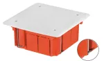 INSTALL-BOX puszka podtynkowa 95x95x50 do ścian pustych IP 40 - kolor ceglasty