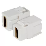 Adapter Keystone Snap-In HDMI typ A-A biały