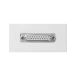 SIMON CONNECT TSC-K104A-9 Płytka 90x45mm (2xK45) złącza LPT (D-Sub 25) + wkład; czysta biel