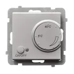 SONATA Regulator temperatury z czujnikiem napowietrznym - kolor srebro mat