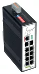 Switch przemysłowy zarządzalny 8 portów 1000BASE-SX/LX 2 gniazda, czarny metaliczny 852-603