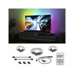 PAULMANN Zestaw taśma LED TV55 cali USB + pilot Dynamic Rainbow RGB 3,5W 5V czarny